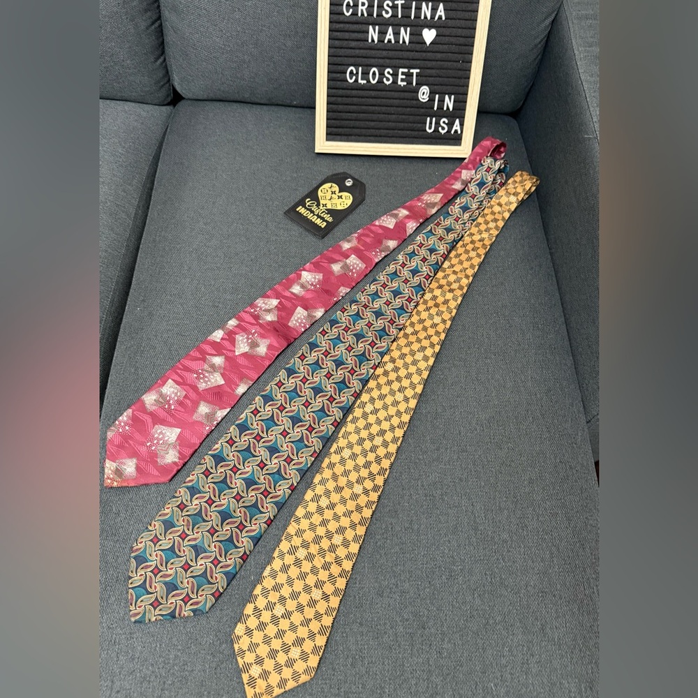 Bundle - Three Wide Ties (Different Brands) - image 2